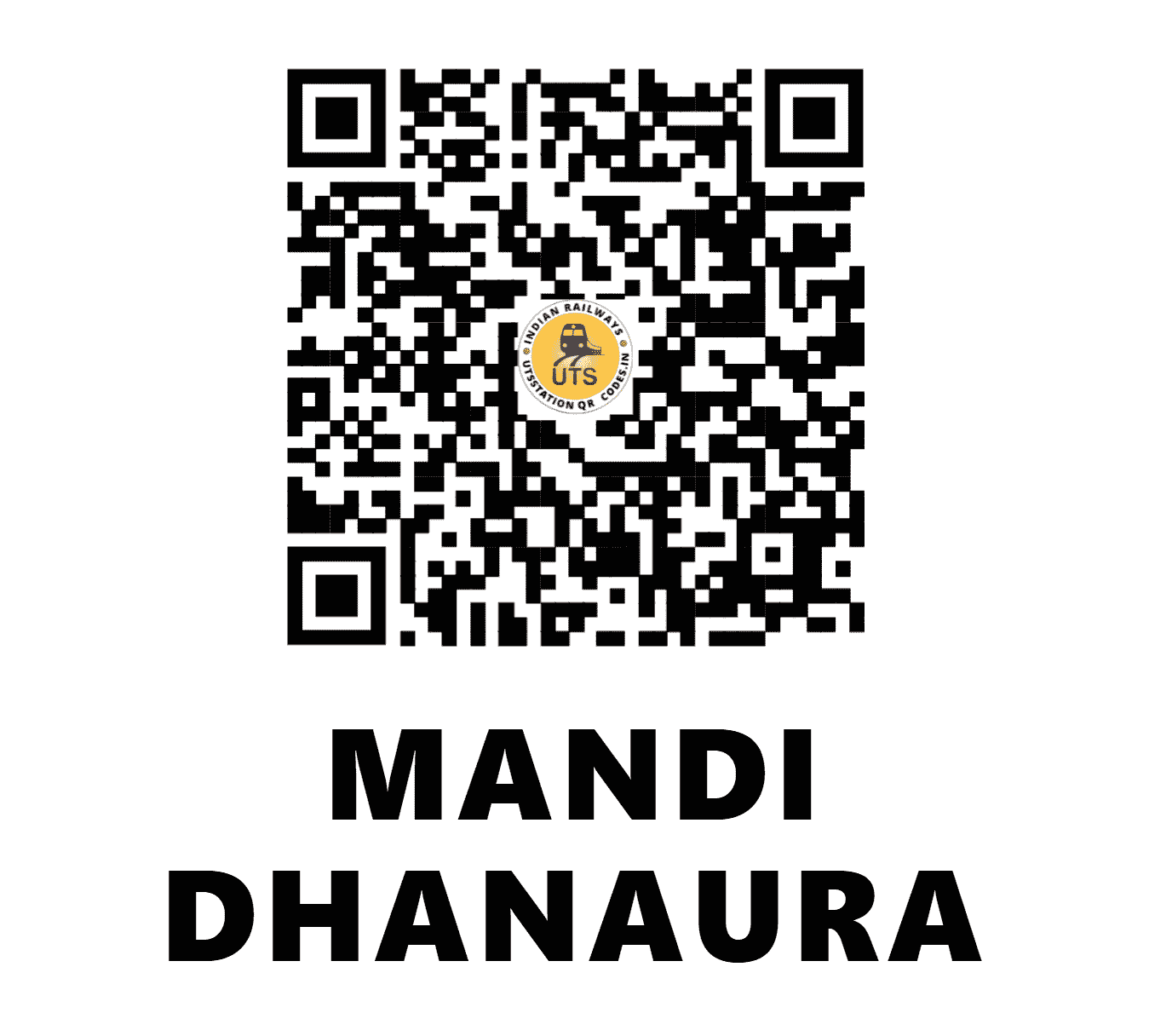 UTS QR Code for MANDI DHANAURA - MNDR - NR (UTTAR PRADESH)